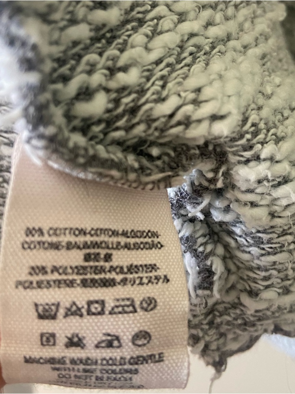 Free People 'In The Loop' Gray Waterfall Cardigan Sweater Size Large Cozy Boho - Picture 9 of 9